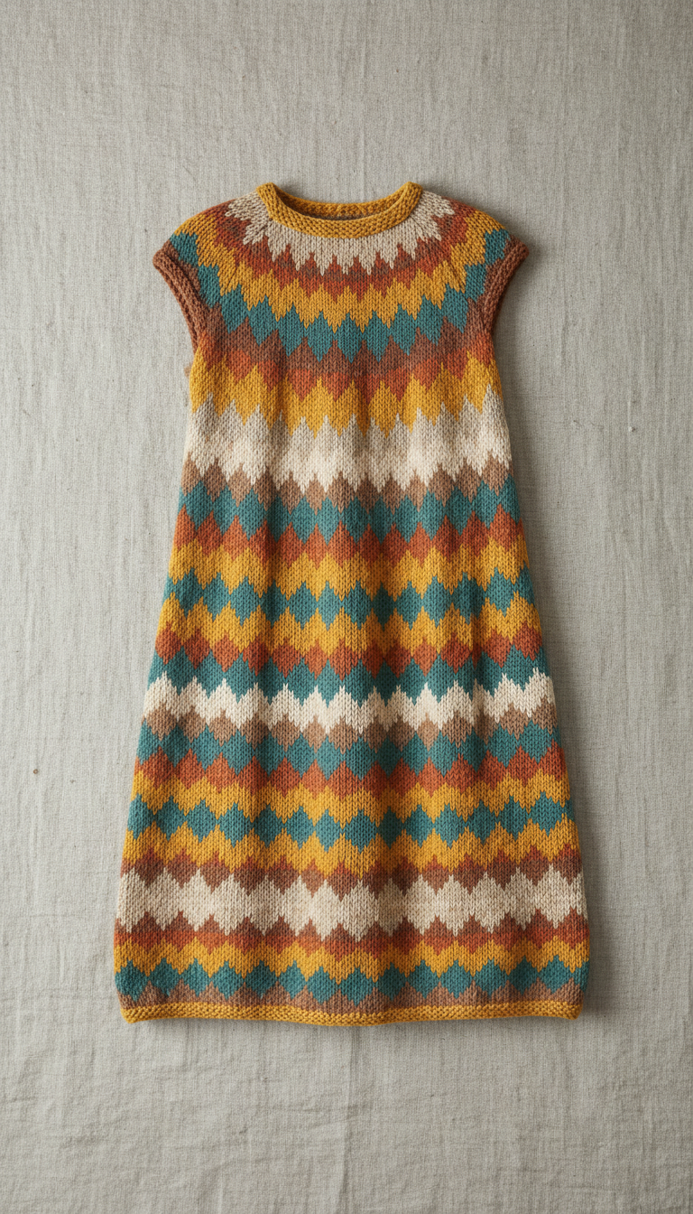 Vestido de algodón tejido a mano