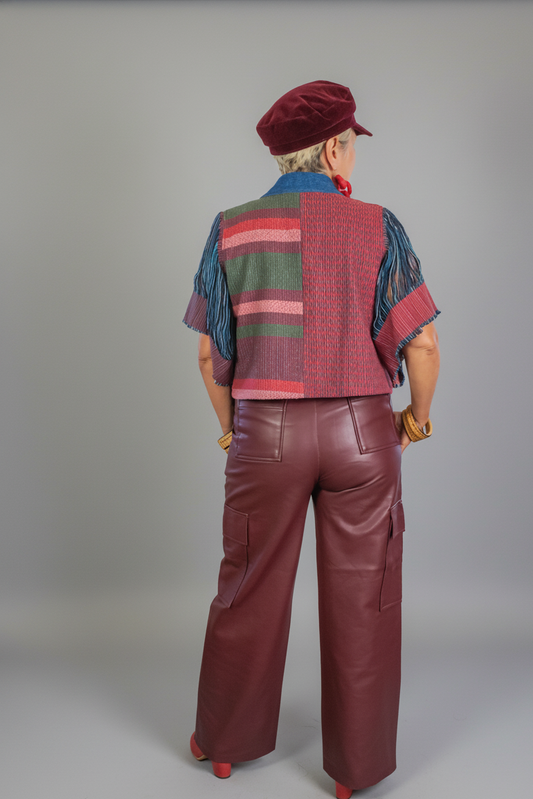 Chamarra Ocaso, moda artesanal (pieza única)