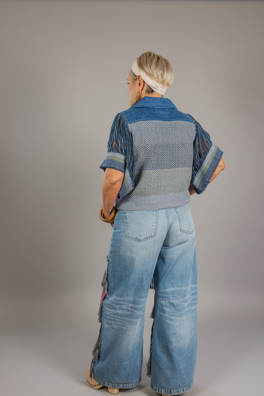 Chamarra Firmamento, moda artesanal (pieza única)