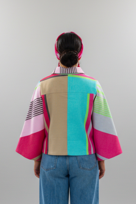 Chamarra Tilcajete, moda artesanal (pieza única) - Nativa de Corazón
