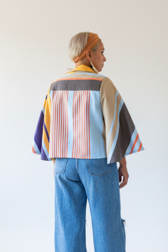 Chamarra Tilcajete, moda artesanal (pieza única) - Nativa de Corazón