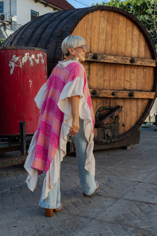 Ruana Sicarú, artesanal (pieza única) - Nativa de Corazón