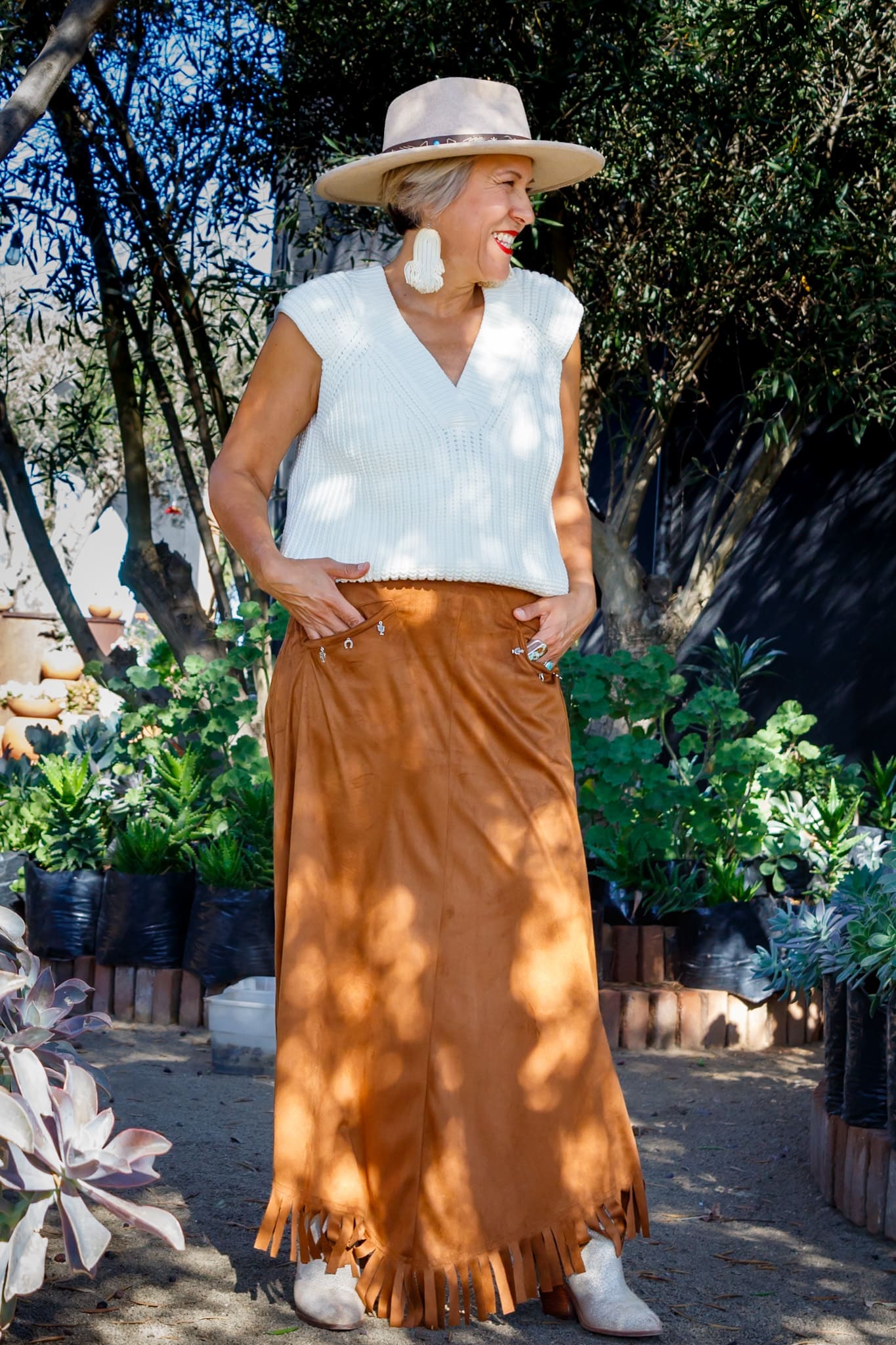 Falda Suede