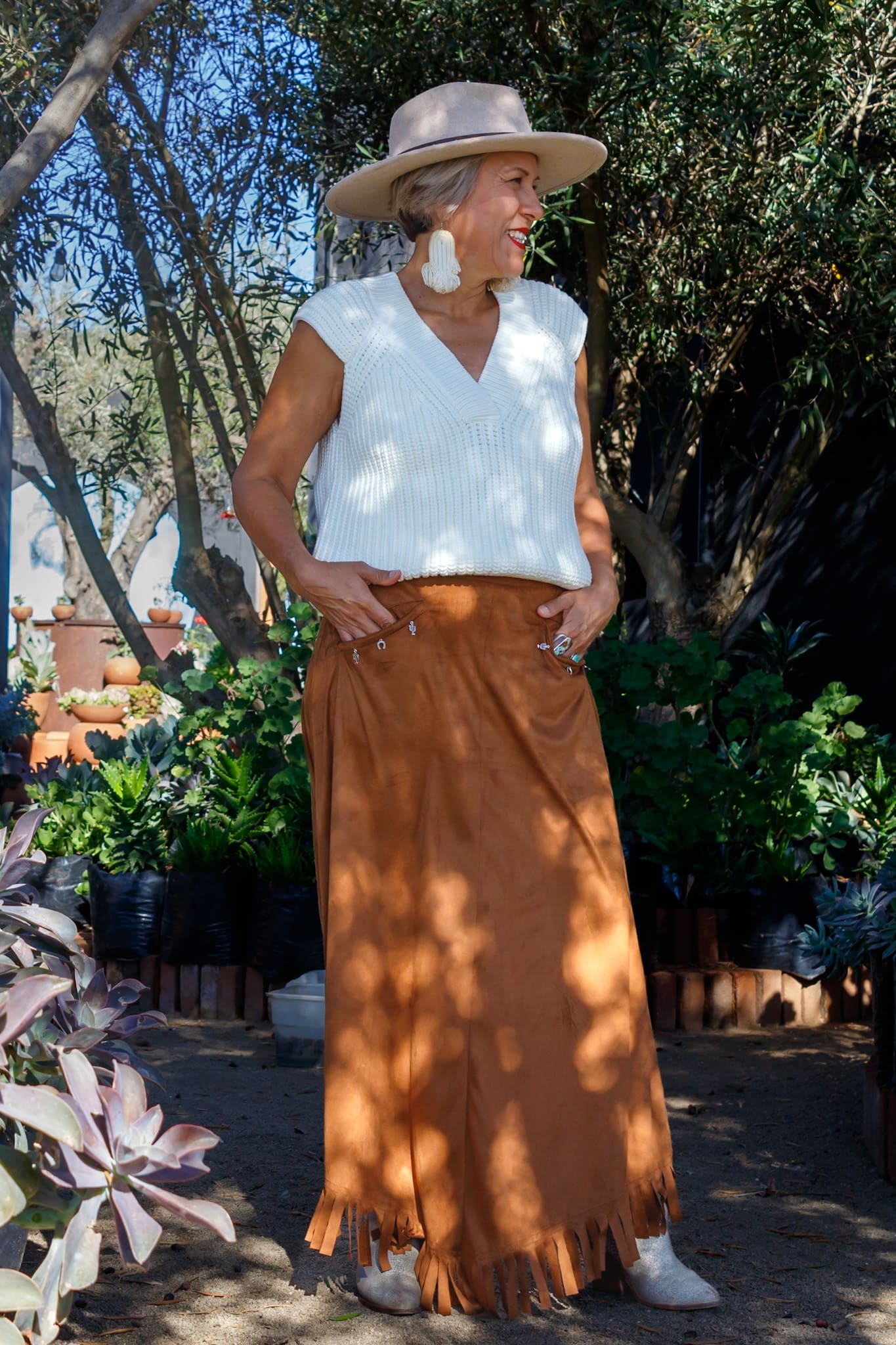 Falda Suede