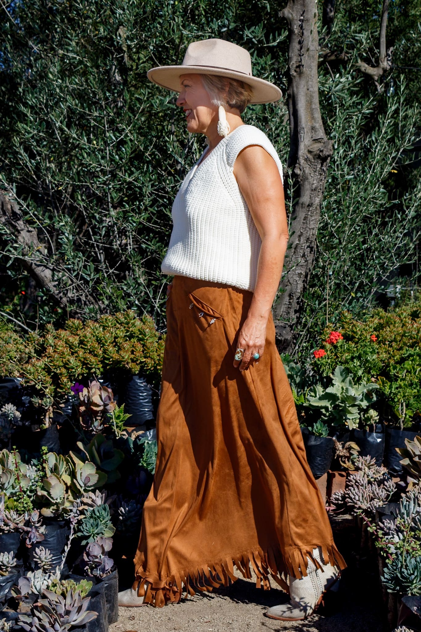 Falda Suede