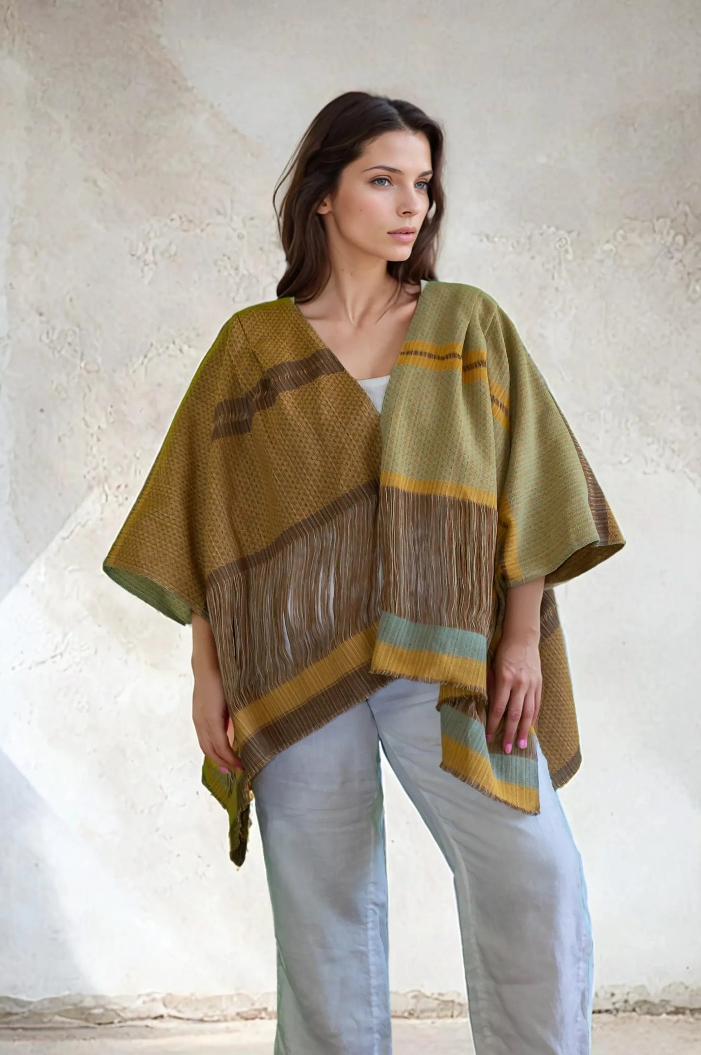 Poncho Raíces, artesanal (piezas únicas)