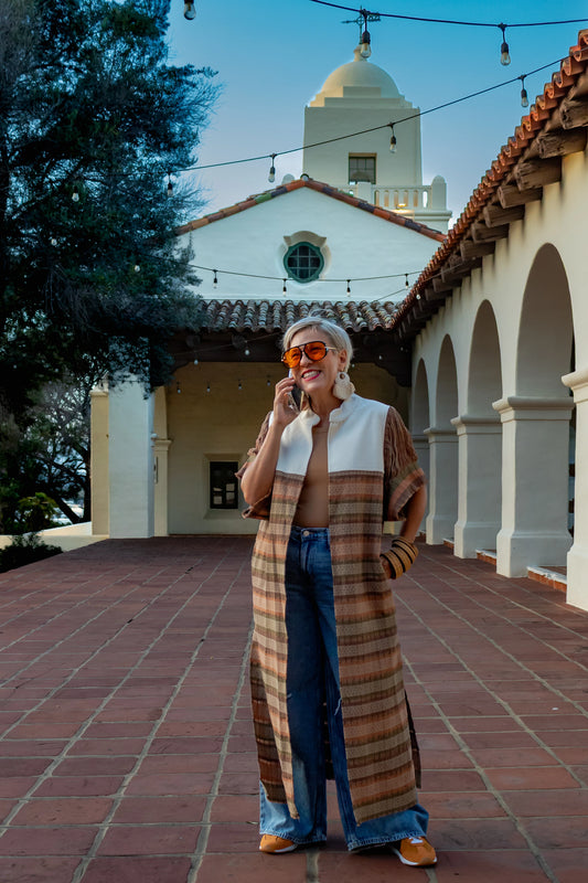 Chaleco Lago, artesanal (pieza única) - Nativa de Corazón