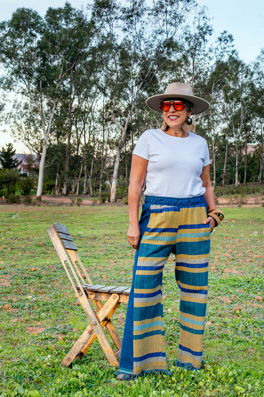 Pantalón Mestizo (pieza única), Moda artesanal - Nativa de Corazón