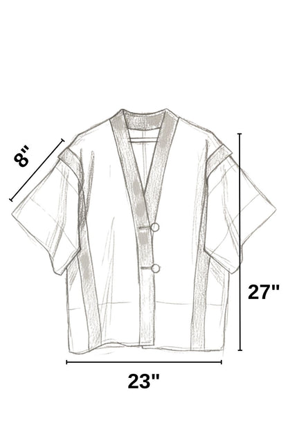 Boceto de diseño con las medidas del Saco Nexo largo.