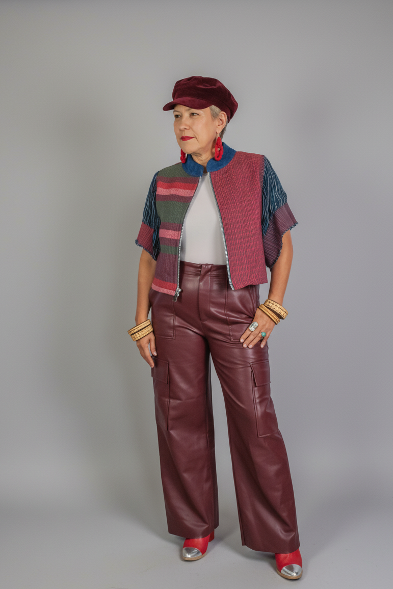 Chamarra Ocaso, moda artesanal (pieza única)