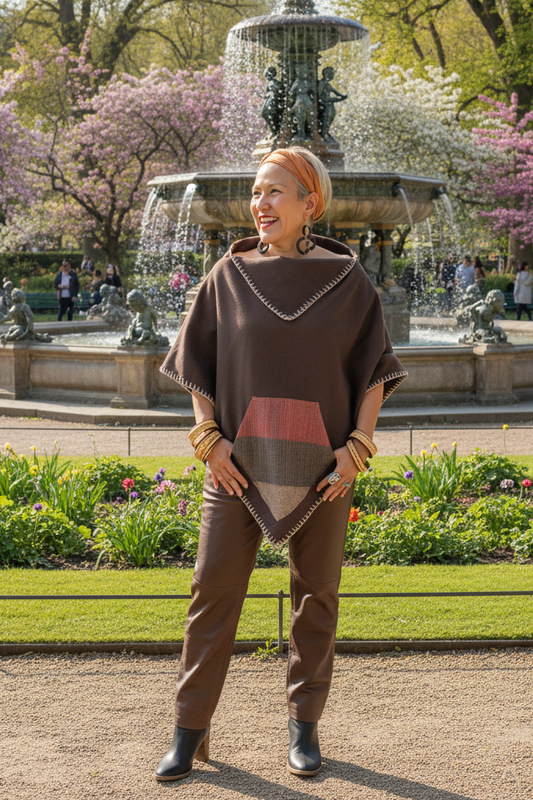 Capa Estrella, moda artesanal (pieza única)