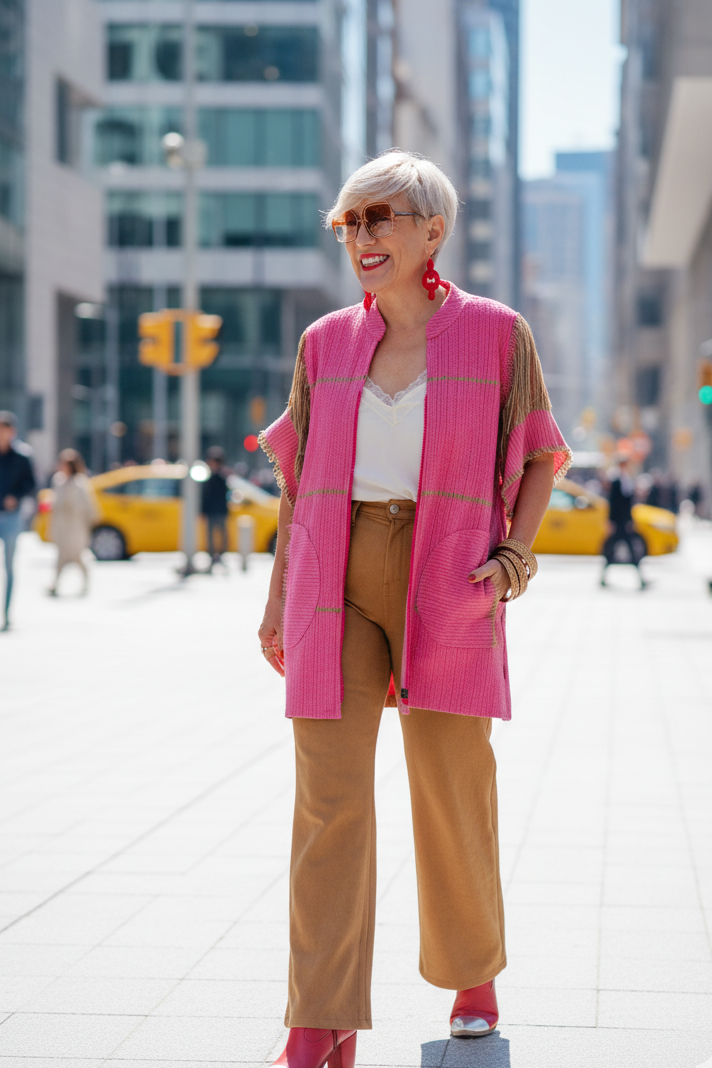 Chaleco Sicarú, que puede ser vestido (piezas únicas)