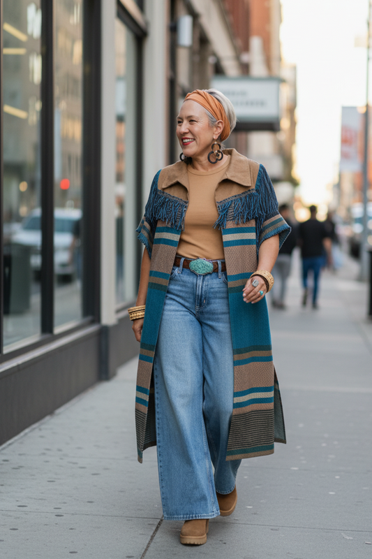 Chaleco Alba, moda artesanal (pieza única)