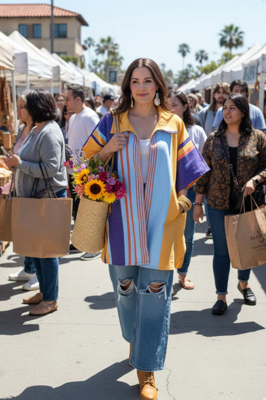 Ruana Guizio, moda artesanal (pieza única) (Copia) - Nativa de Corazón