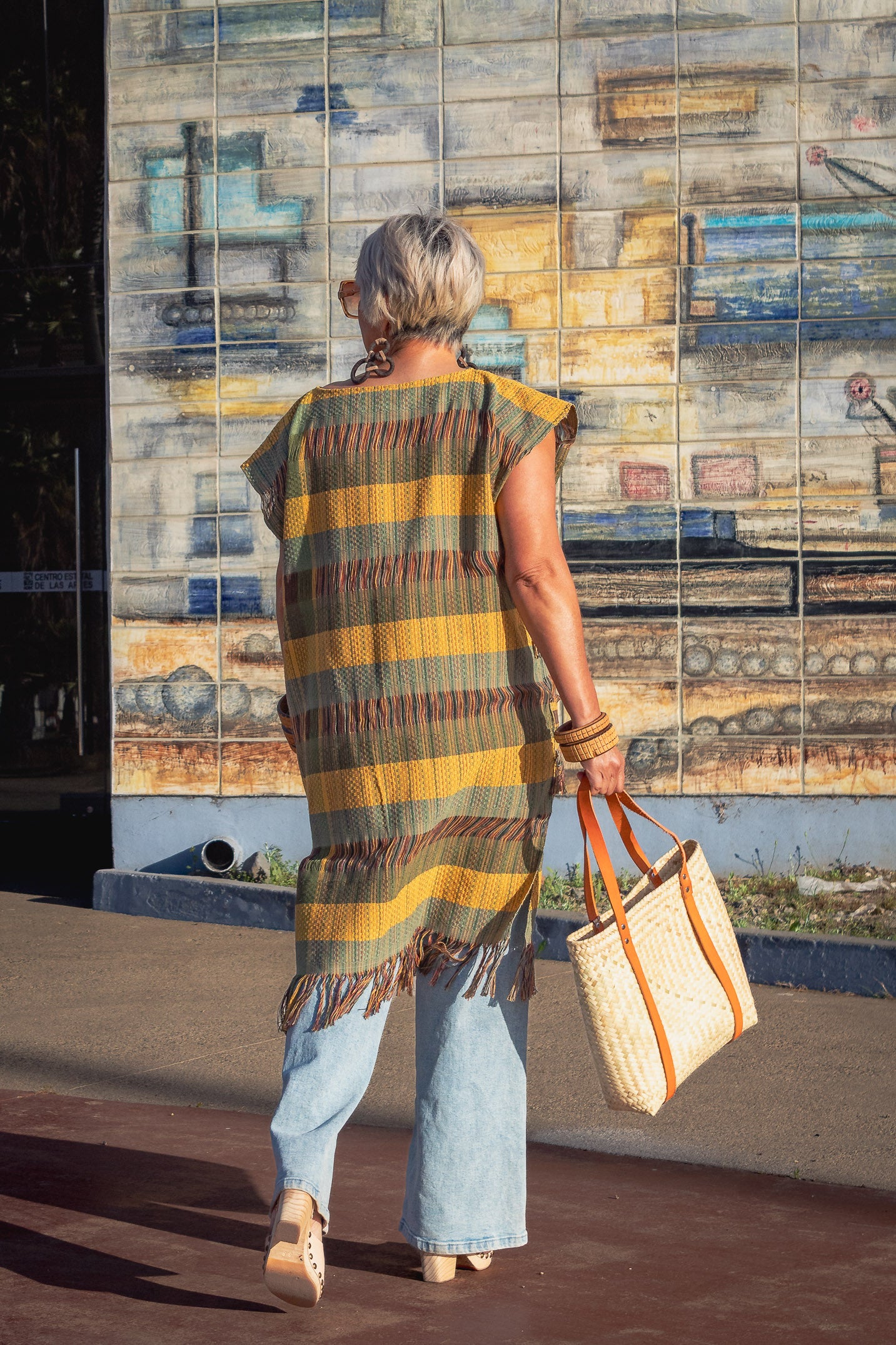 Huipil Nexo con flecos, moda artesanal (pieza única) - Nativa de Corazón