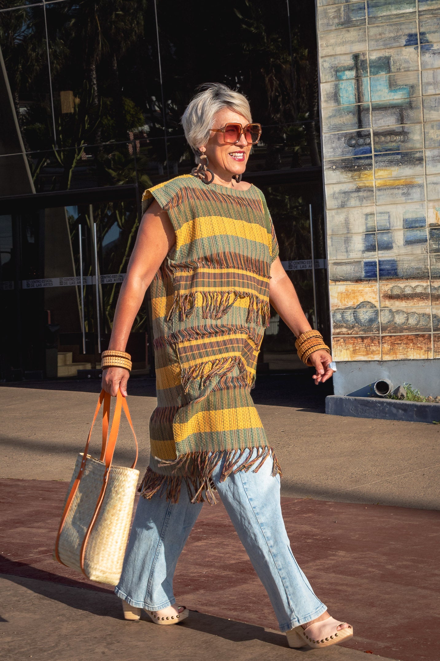 Huipil Nexo con flecos, moda artesanal (pieza única) - Nativa de Corazón