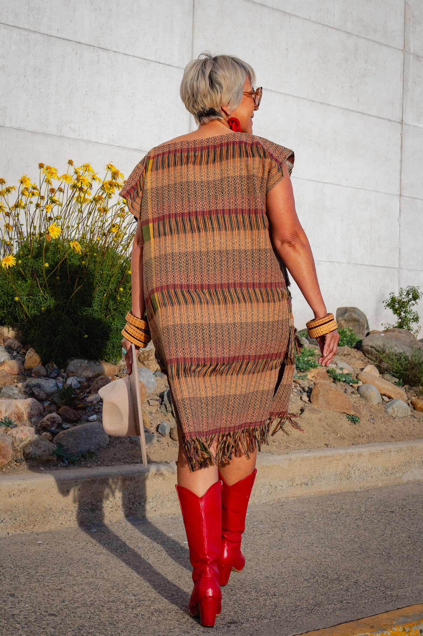 Huipil Nexo con flecos, moda artesanal (pieza única) - Nativa de Corazón