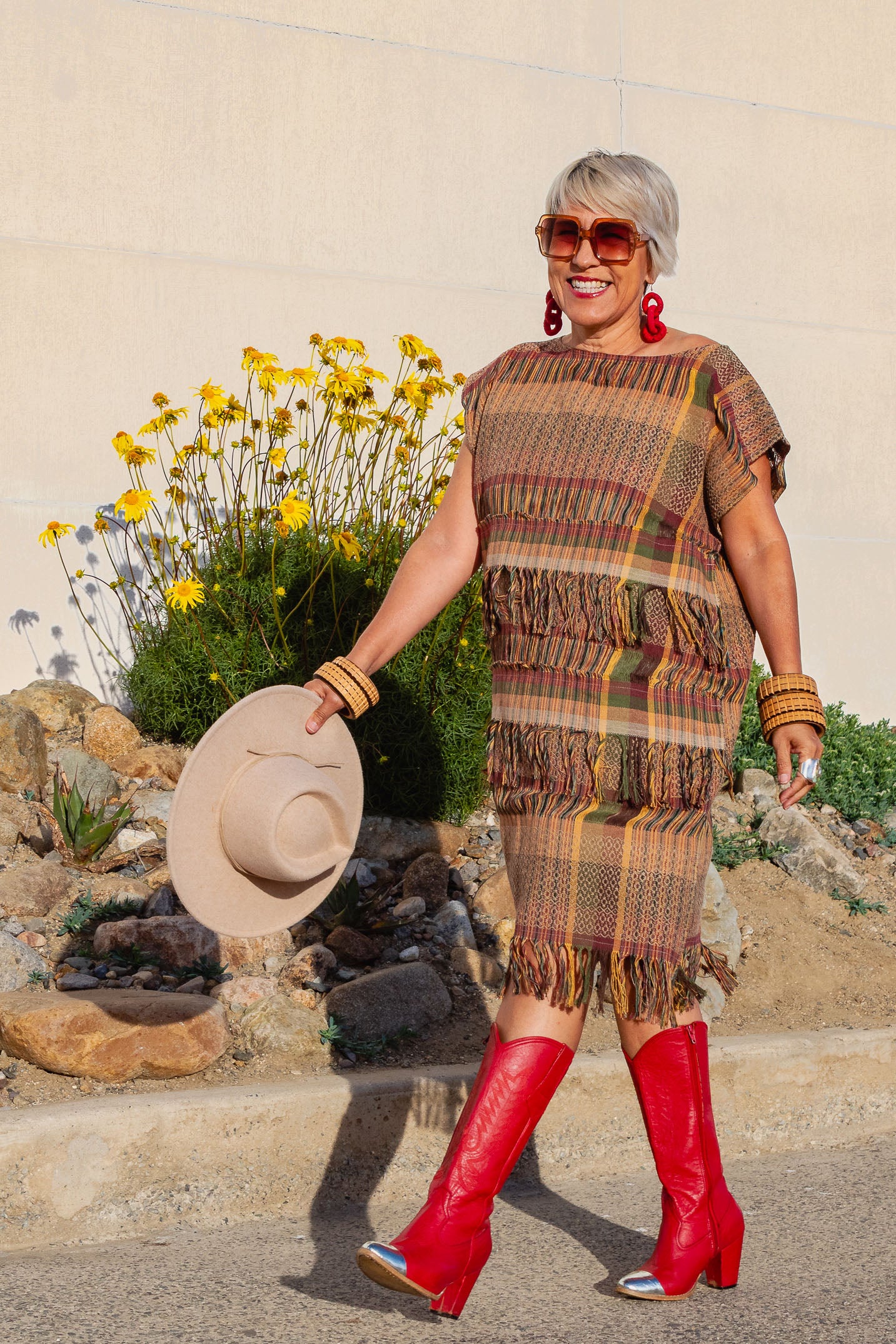 Huipil Nexo con flecos, moda artesanal (pieza única) - Nativa de Corazón