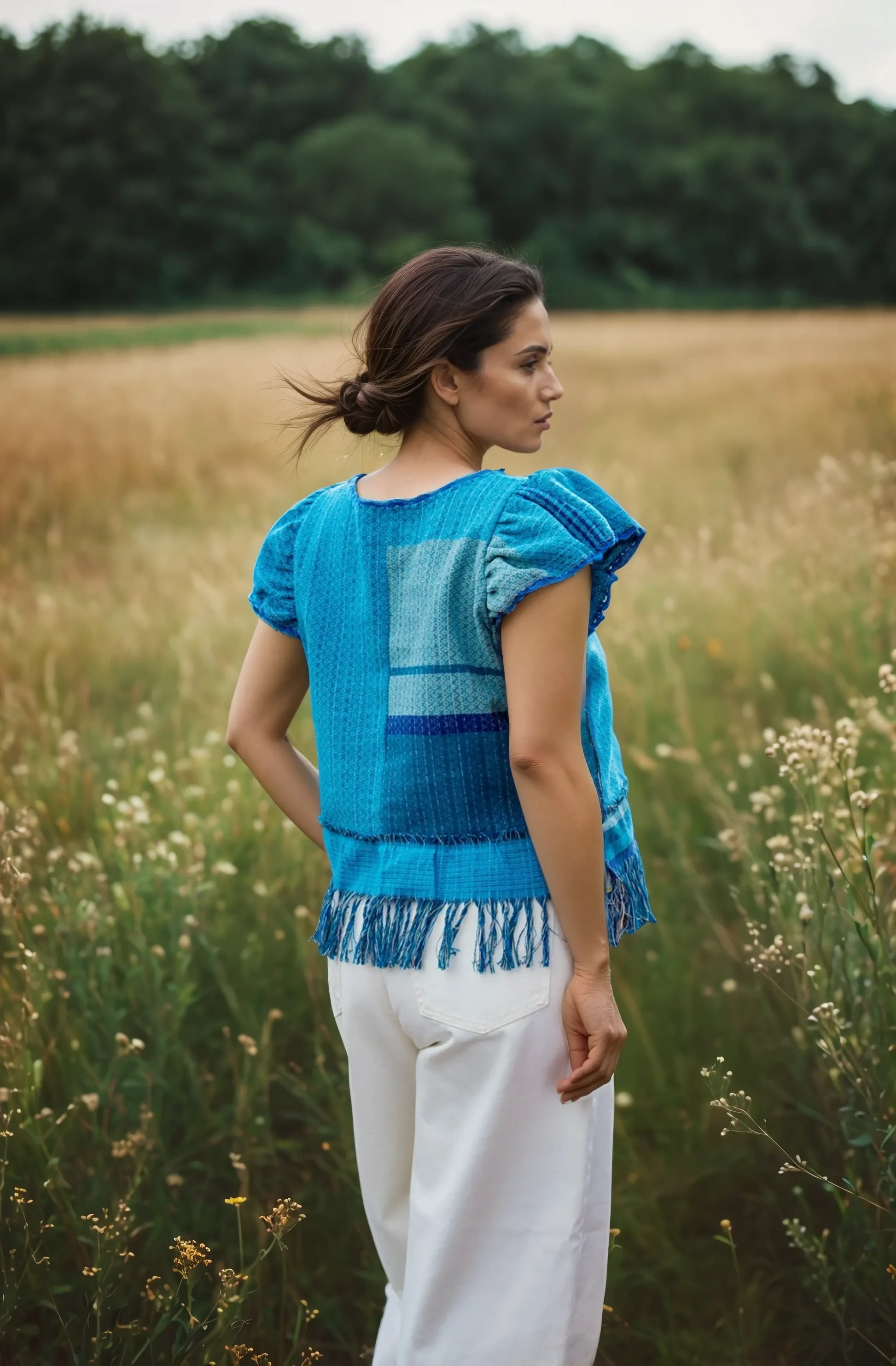 blusa de diseño original de moda mexicana artesanal y contemporánea