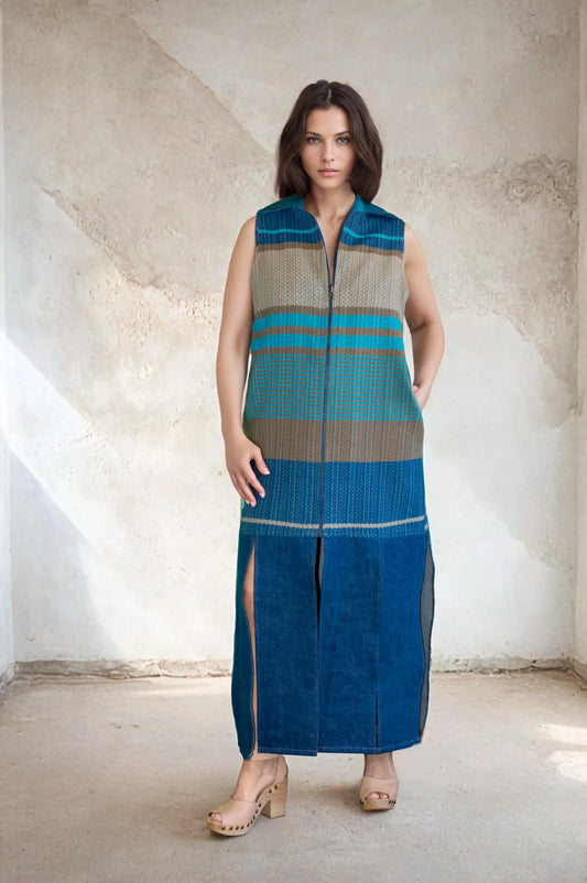 Vestido Chara Plus, artesanal (pieza única) - Nativa de Corazón