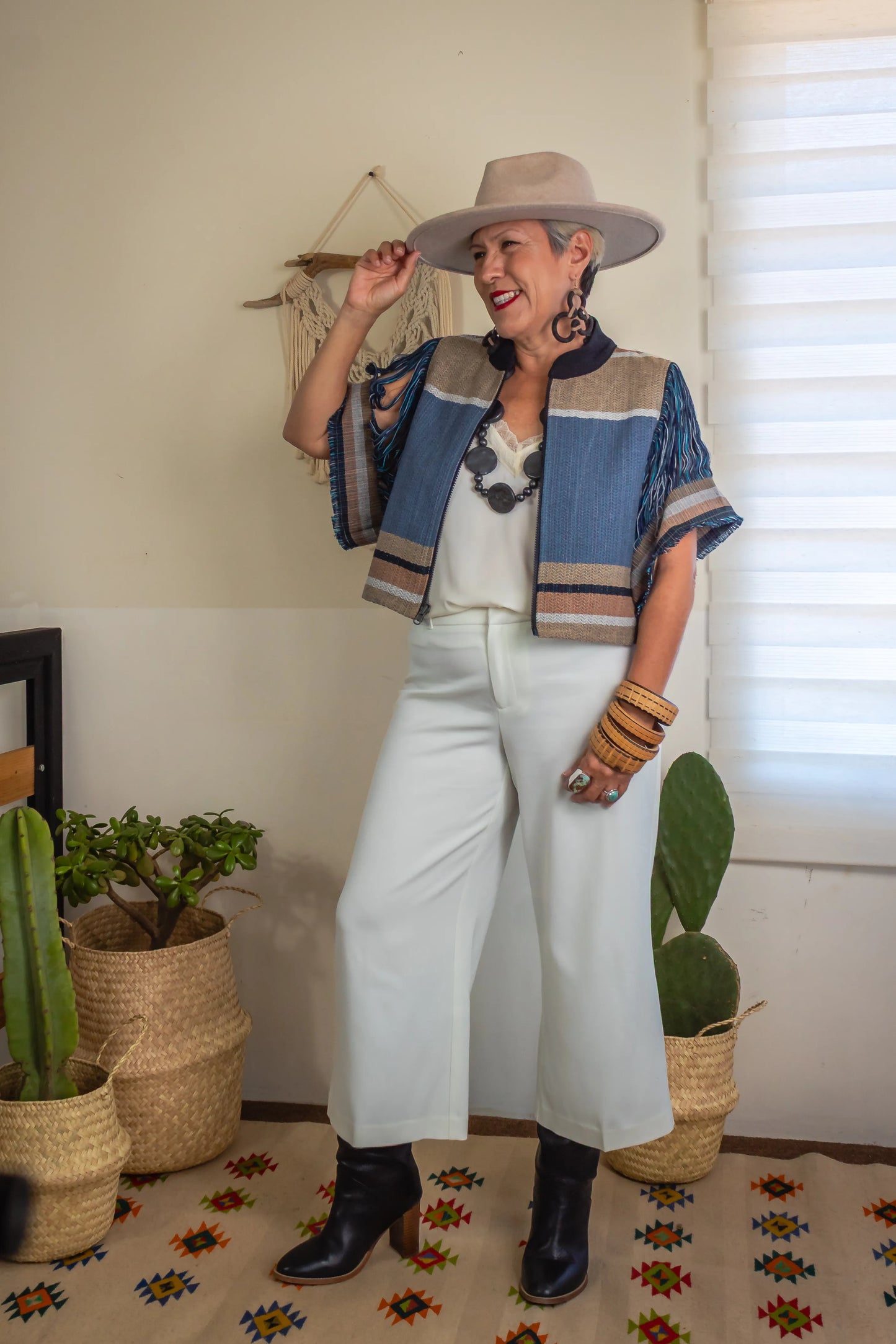 Chamarra Raíces, artesanal (pieza única)