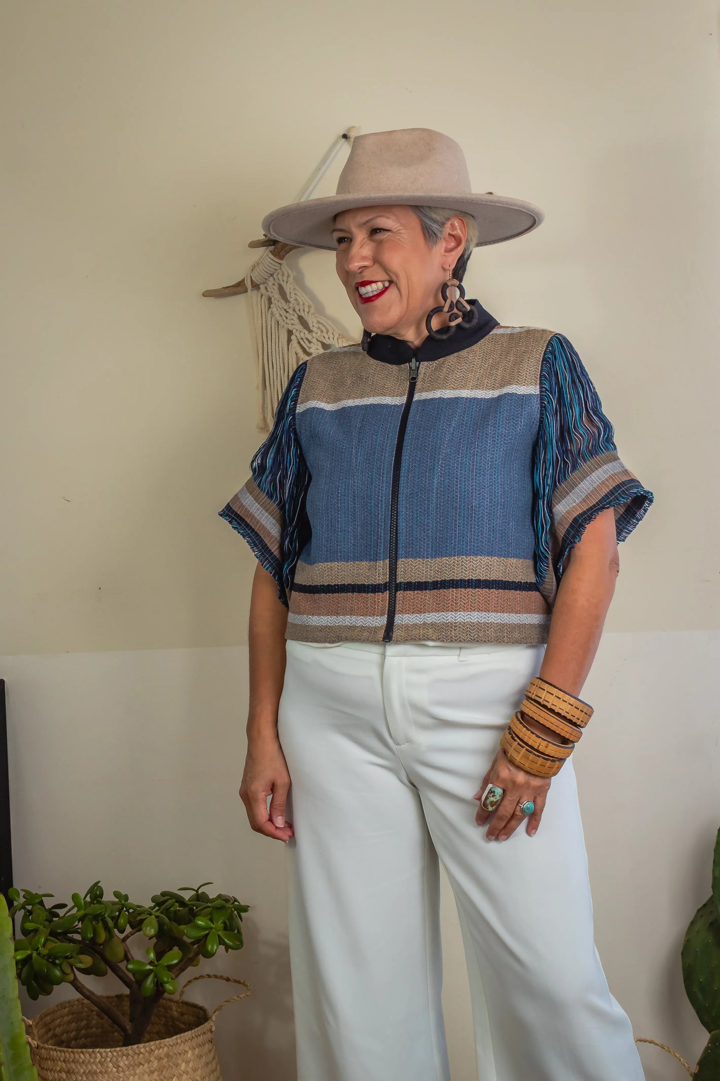 Chamarra Raíces, artesanal (pieza única)