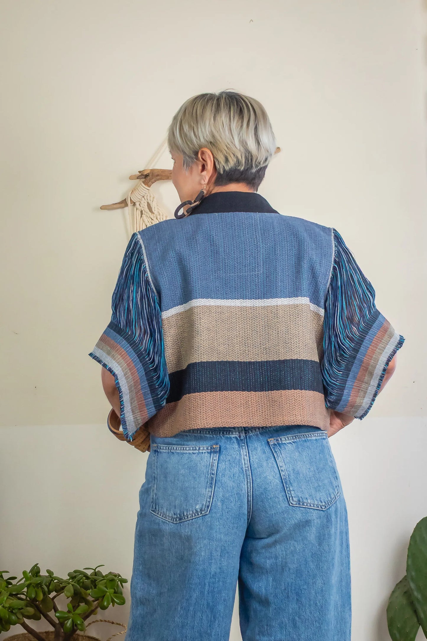 Chamarra Raíces, artesanal (pieza única)