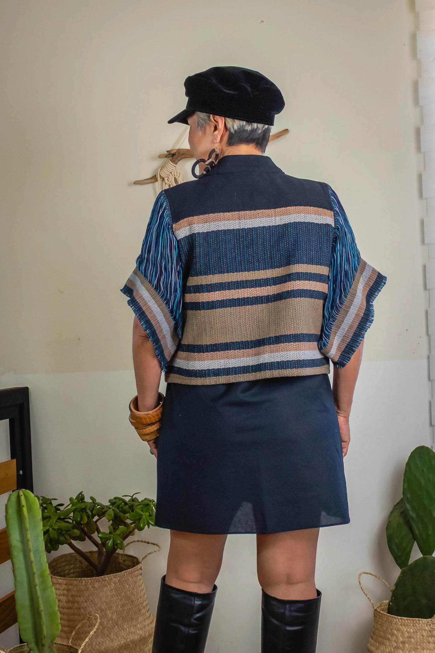 Chamarra Raíces, artesanal (pieza única)