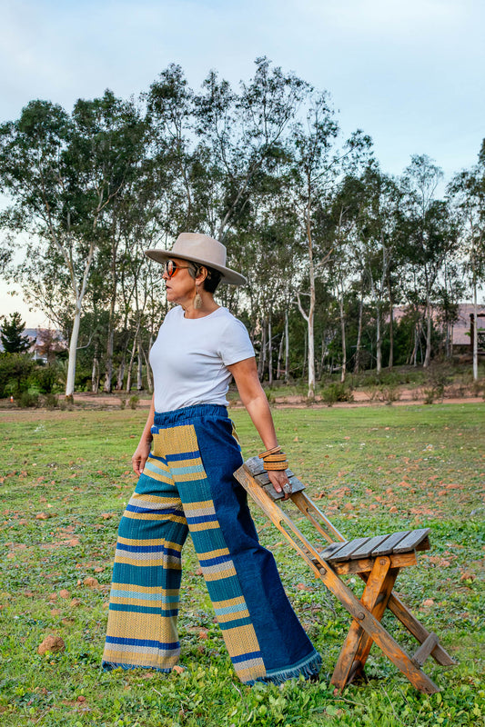 Pantalón Mestizo (pieza única), Moda artesanal - Nativa de Corazón
