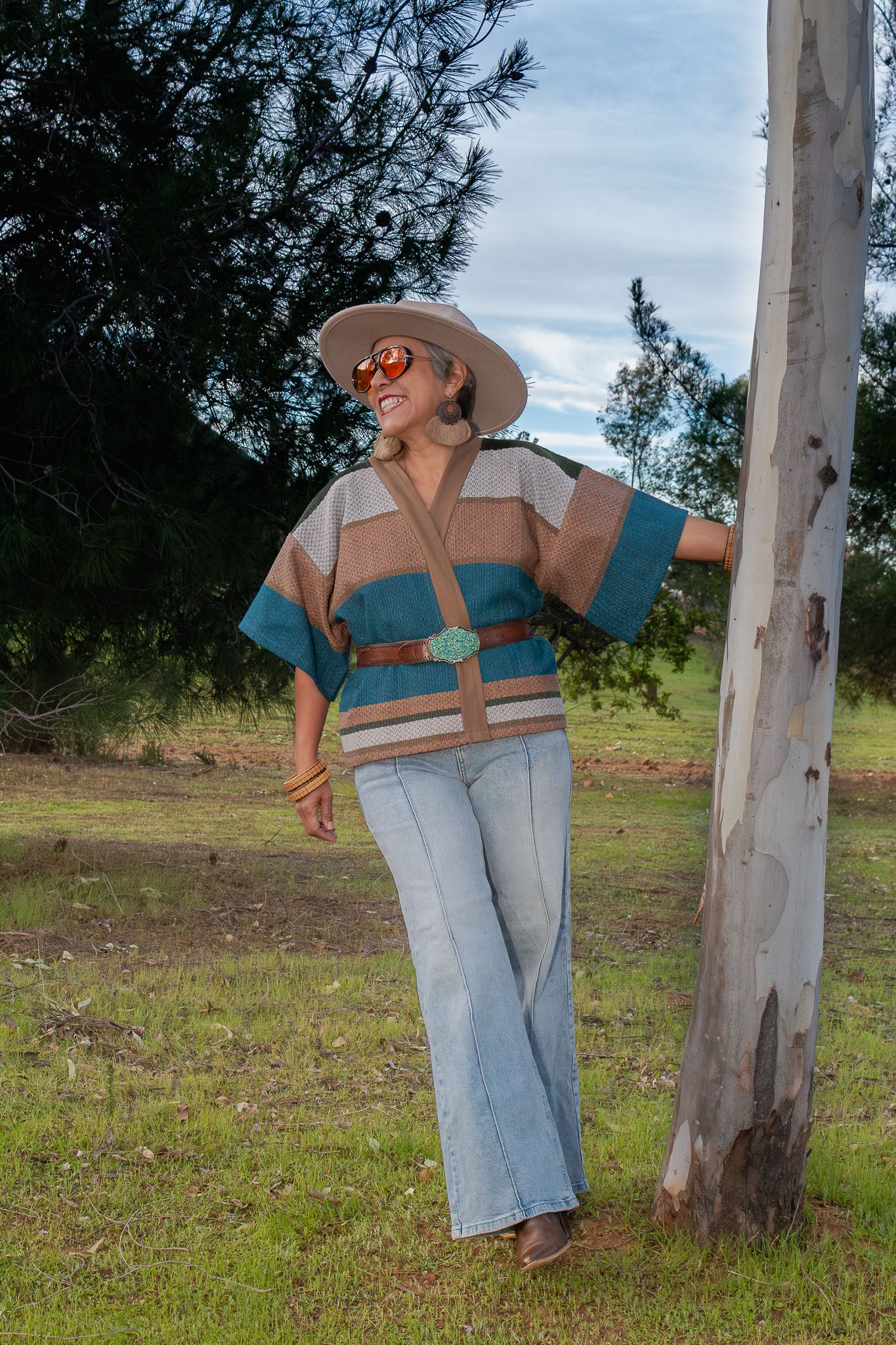 Kimono Estelar, moda artesanal (pieza única) - Nativa de Corazón