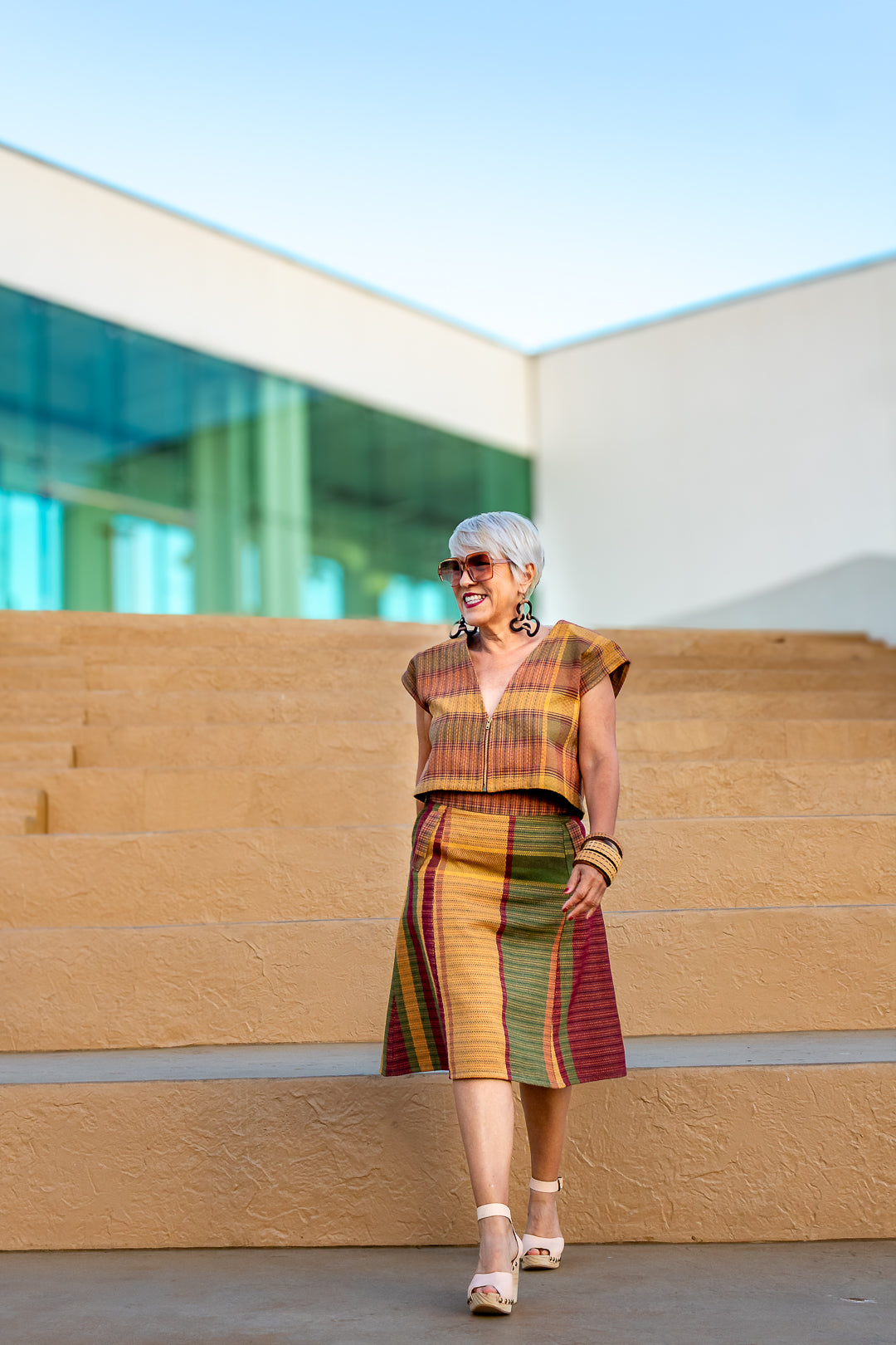 Chaleco Ladrillo, moda artesanal (pieza única) - Nativa de Corazón