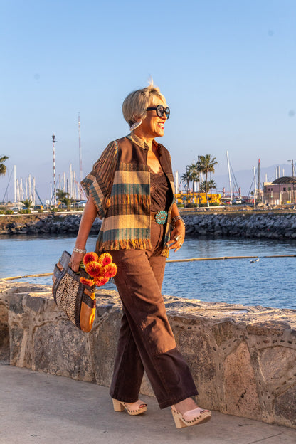 Saco Nexo Terra, moda artesanal (pieza única)