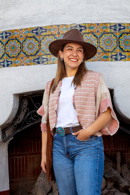 Torera Prisma salmón | Moda Mexicana artesanal, pieza única