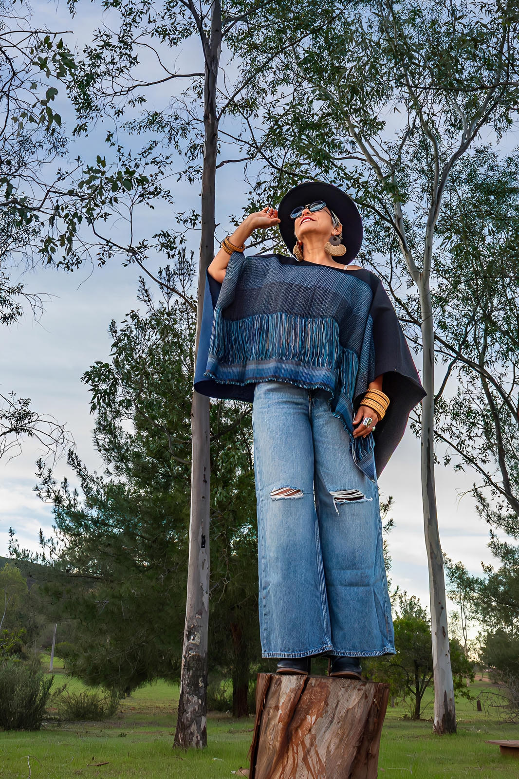 Poncho Estelar, moda artesanal (piezas únicas) - Nativa de Corazón