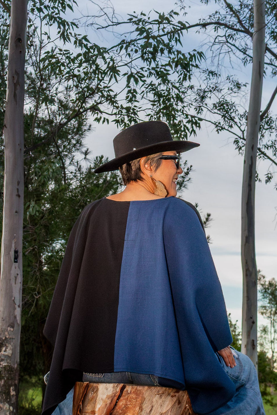 Poncho Estelar, moda artesanal (piezas únicas) - Nativa de Corazón