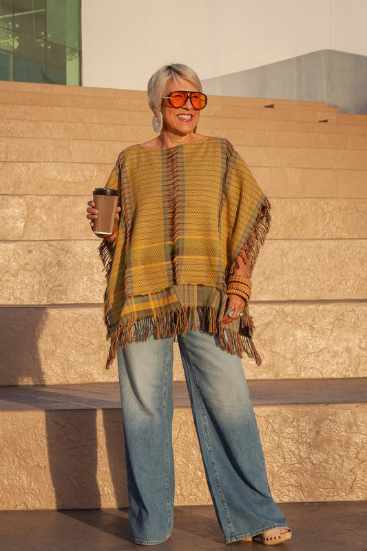 Poncho Nexo, moda artesanal (piezas únicas) - Nativa de Corazón