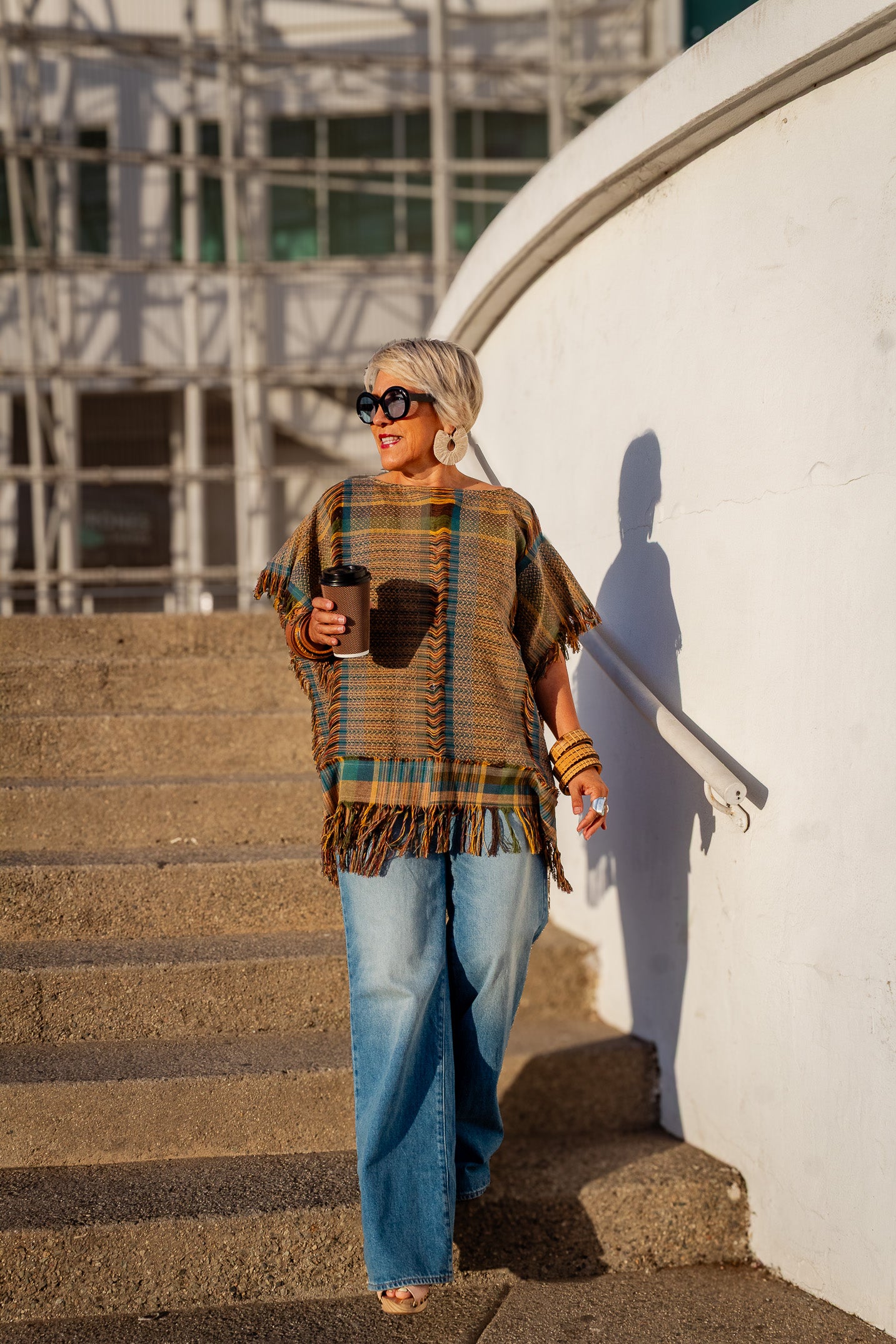 Poncho Nexo, moda artesanal (piezas únicas) - Nativa de Corazón