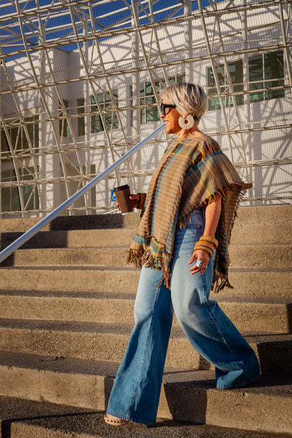 Poncho Nexo, moda artesanal (piezas únicas) - Nativa de Corazón